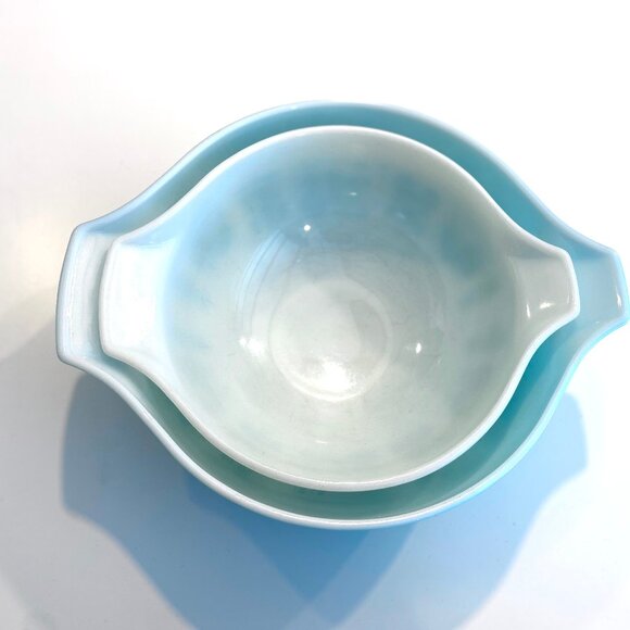 Pyrex Butterprint Amish Cinderlla Nesting Mixing Bowl Set of 4 - Picture 3 of 16